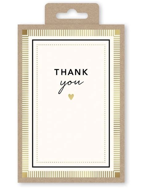 Simson Thank You Note Cards Box Of 10 In Multi MYER