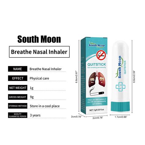 South Moon Quit Smoking Inhaler Detox Nasal Stick Lung Cleaning