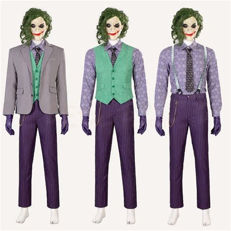 Batman The Dark Knight Cosplay Costumes Joker Purple Suit