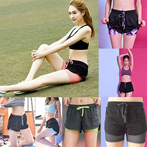 Mesh Sport Short Women 2018 Loose Running Cycling Gym Lulu Yoga Shorts