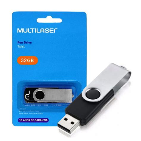 PEN DRIVE TWIST 32 GB MULTILASER Maxtoner