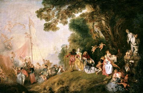 Il Rococ Jean Antoine Watteau L Imbarco Per Citer