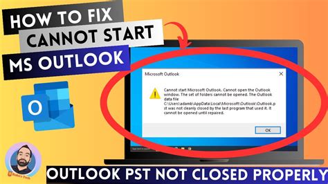 How To Fix Cannot Start Microsoft Outlook It Cannot Be Opened Until