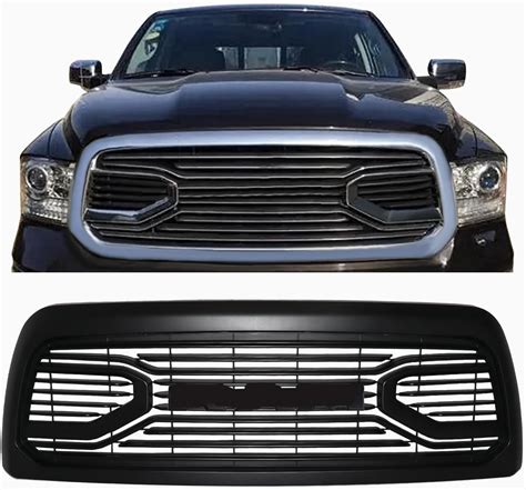 Haqqi Front Grill W Letters Compatible With Ram 2500 3500 2013 2014 2015 2016 2017