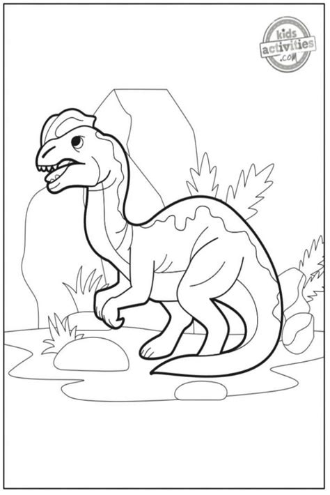 Dilophosaurus Dinosaur Coloring Pages for Kids |Kids Activities Blog