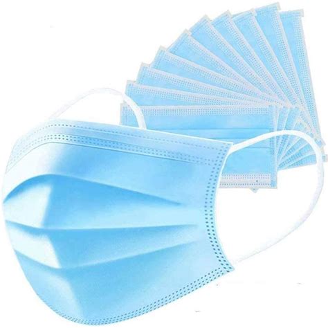 50 Disposable Face Mask-Adults - TheHealthClub