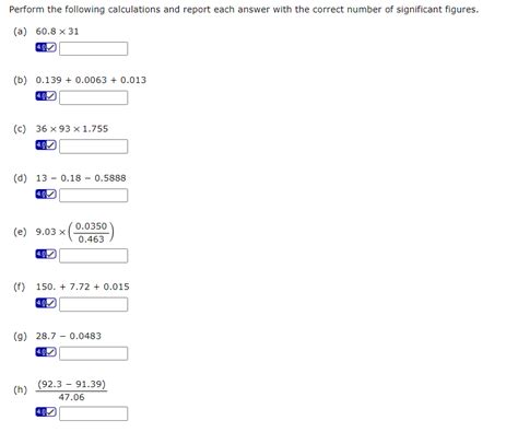 Solved Perform The Following Calculations And Report Each Chegg