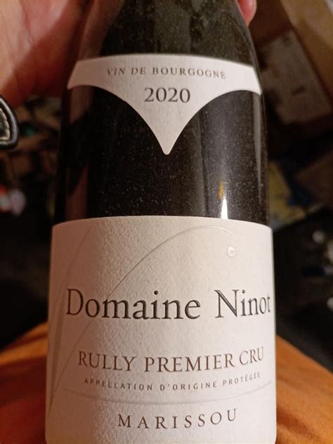 2021 Domaine Ninot Rully 1er Cru Gresigny France Burgundy Côte