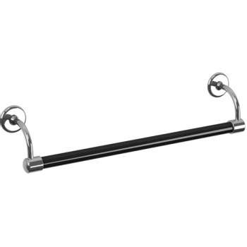 Lefroy Brooks CB 5101 CP 20 Inch Large Bore 1 Black Towel Bar