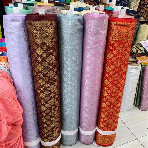 Jual Murah Kain Sonket Semi Palembangsongketsogket Mesinsongket