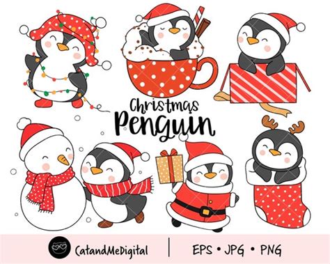 Christmas Penguin Clipart