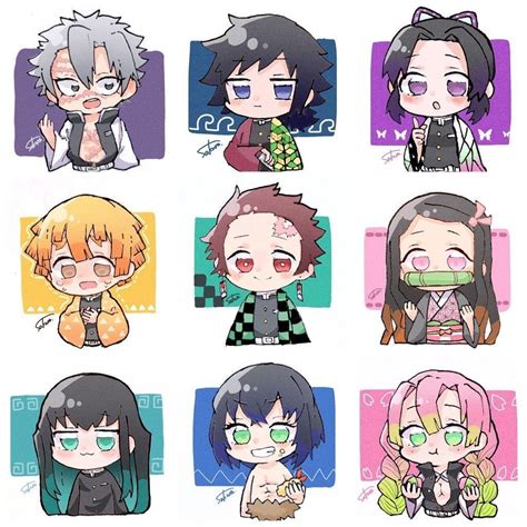 Kny Characters Chibi