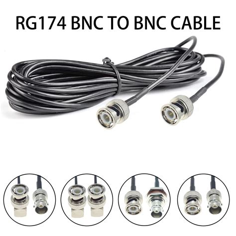 Cable Rg Bnc A Bnc Macho Hembra Conector De Tuerca Jack Extensi N De