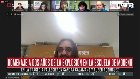 Homenaje A Dos Años De La Explosión En La Escuela De Moreno Youtube