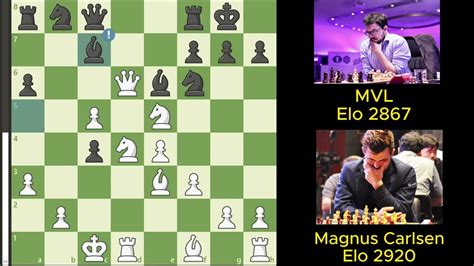 Brilliant Chess Gameplay Magnus Carlsen Vs Mvl Ai Cup Final Youtube