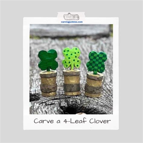 Four Leaf Clover Wood Carving Tutorial