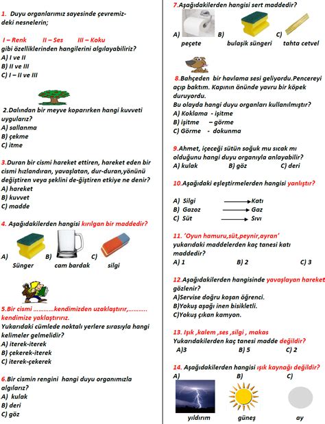 Salakodev Blogspot S N F Fen Bilimleri Genel Tekrar Deneme