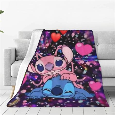 Amazon Stitch And Angel Throw Blanket Stitch Vintage Blanket Plush