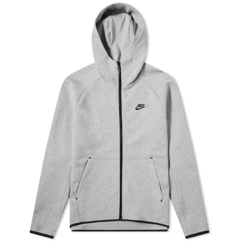 Nike Tech Fleece Full Zip Hoodie In Grey For Men Lyst Uk