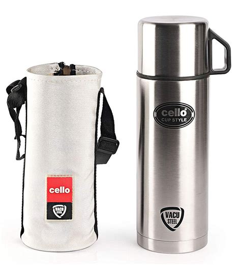 Buy Cello Cup Style Stainless Steel Flask 500ml Silver Online