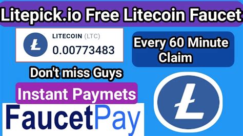 Litepick Free Litecoin Faucet Site Every Minute Claim Ltc