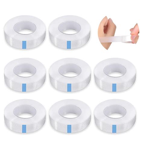 8 Rolls Tape Micropore Surgical Tape Fabric Tape For False Eyelash