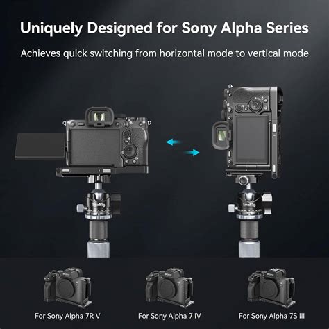 SMALLRIG FOLDABLE L SHAPE MOUNT PLATE FOR SONY ALPHA 7R V ALPHA 7 IV