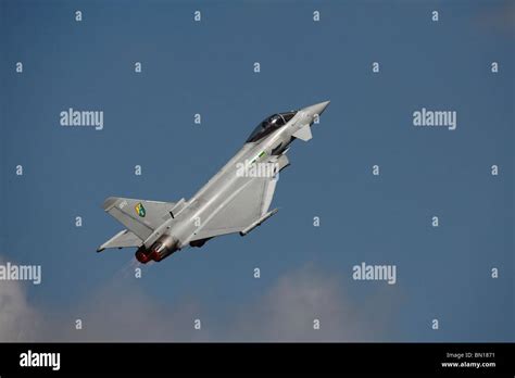 An RAF Typhoon Eurofighter at the Cotswold Airshow at Kemble airfield in 2010 Stock Photo - Alamy