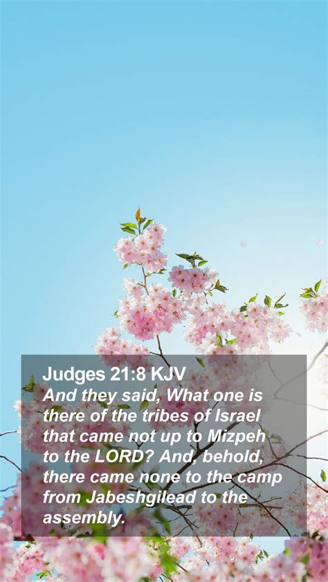 Judges 21 8 KJV Mobile Phone Wallpaper And They Said What One Is