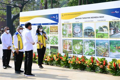 Dampingi Presiden Jokowi Menteri Basuki Renovasi TMII Capai 98 Persen