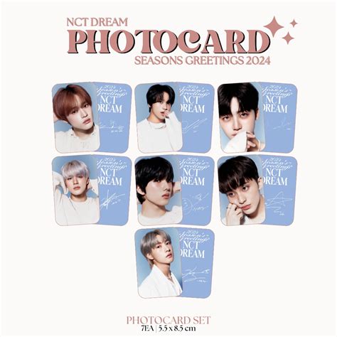 Jual PHOTOCARD NCT DREAM SEASONS GREETINGS 2024 2SISI ISI 8 PCS