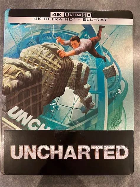 UNCHARTED FILM En STEELBOOK COLLECTOR 4K ULTRA HD BLU RAY Zone B