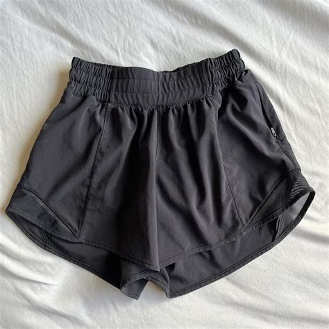 Black Lululemon Hotty Hot Shorts Worn But In Depop