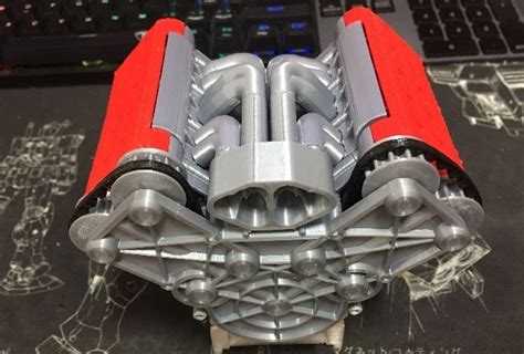 Stl File V6 Engine・3d Print Design To Download・cults