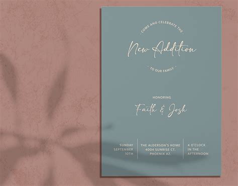 Invitation Design: Baby Shower on Behance