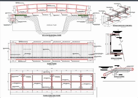 Puente Peatonal En AutoCAD Descargar CAD Gratis 140 48 KB Bibliocad