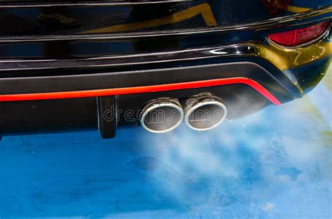 Car Exhaust Smoke Stock Image Image Of Pollution Closeup 138557479