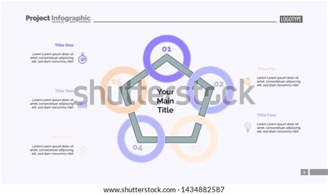 Vektor Stok Pentagon Diagram Process Chart Cycle Graph Tanpa Royalti 1434882587 Shutterstock