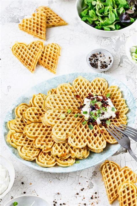 Herzhafte Waffeln Mit Schinken Und K Se Grundrezept