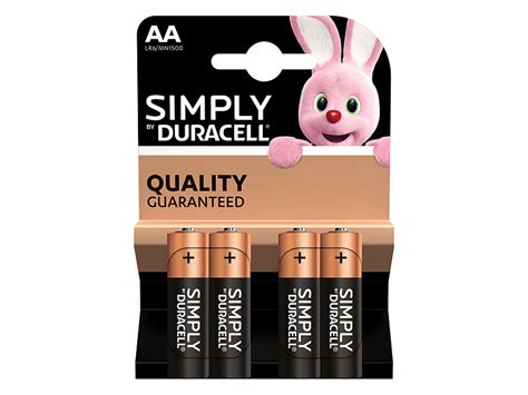 Duracell Simply Batterien Aa Mignon Lr6 Alkaline Im 4er Pack