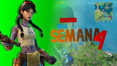 Como Hacer Los Desafíos De La Semana 4 Fortnite Youtube