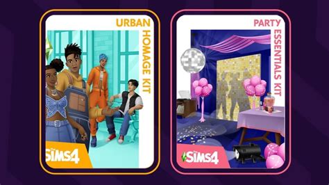 Sims 4 Urban Homage And Party Essentials Kits Release Time Countdown