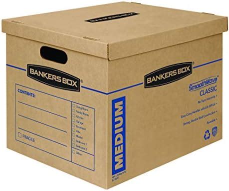 Bankers Box Smoothmove Classic Moving Boxes Tape Free Assembly Easy