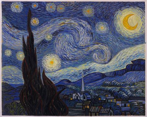 The Starry Night By Vincent Van Gogh Vincent Van Gogh Starry Night