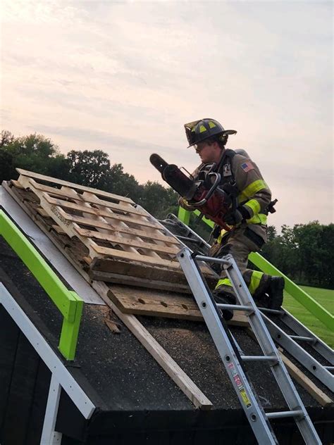 Roof Ventilation Drill Harris Hill Volunteer Fire Company