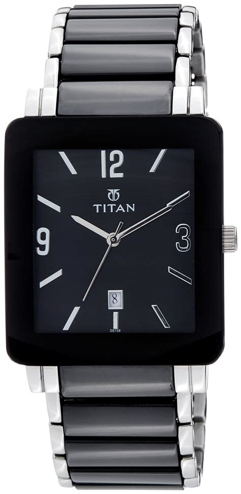 Titan Ceramic Analog Black Dial Men S Watch Nl Sd Amazon In