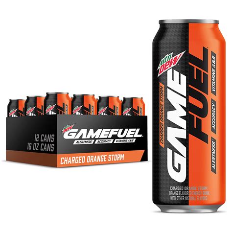 Buy Ain Dew Game Fuel Charged Orange Storm Fl Oz Cans Pack