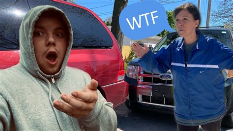 Car Accident Prank On My Moms Car She Was Pissed Youtube