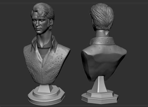 Elvis Presley Bust 3d Model 3d Printable Cgtrader