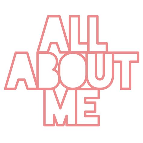 All About Me Digital Cut File Zip Folder With Svg Dxf Etsy